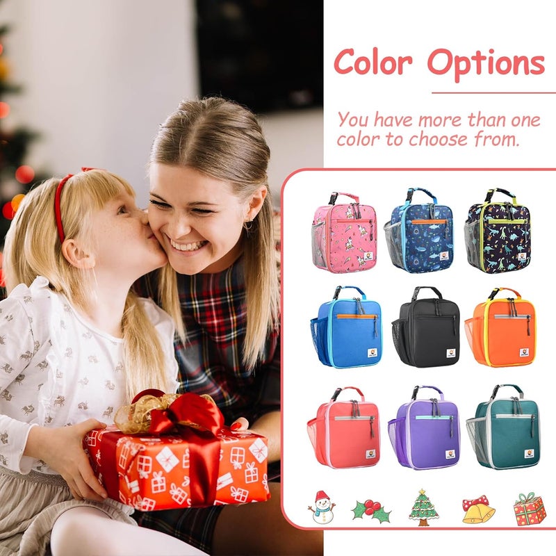 CaCTOUR Lunch Box Kids,Premium Insulated Lunch Bag for Girls Boys,Soft Bag Mini Cooler Back to School Thermal Reusable Lunch Bag for Work School Picnic -Red - Image 2
